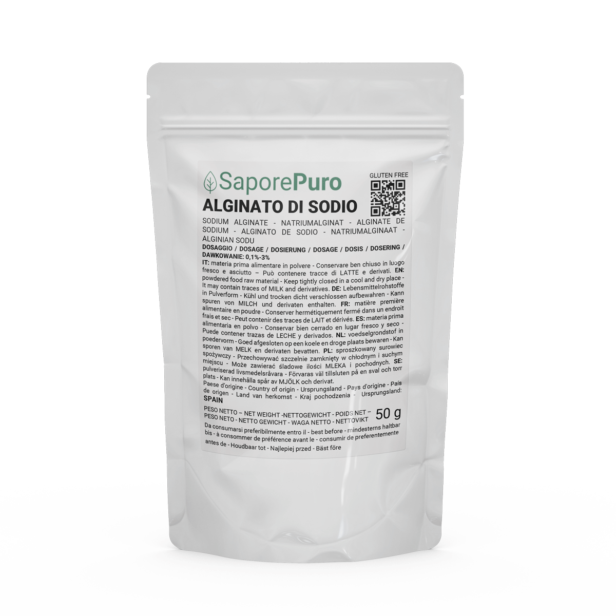 Alginate de sodium E401
