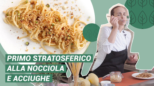 Spaghettone with SaporePuro Hazelnut Paste, Anchovies and Lemon